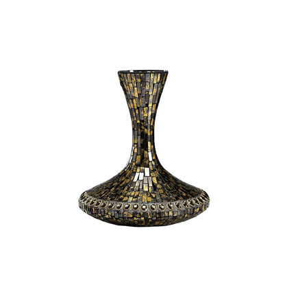 Diyas Home (DH) Almira Mosaic Grecian Vase Large Brown/French Gold Mosaic