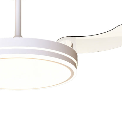 Luna 49cm 36W LED Dimmable Ceiling Light With Built-In 28W DC Fan, 3000-5000K Remote Control, 5710lm, White, 5yrs Warranty
