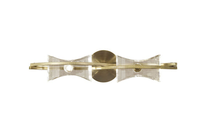 Mantra Kromo Wall Light Switched 2 Light G9, Antique Brass