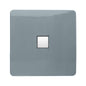 Trendi Artistic Modern Glossy Tactile RJ45 Cat 5e Ethernet Socket Cool Grey