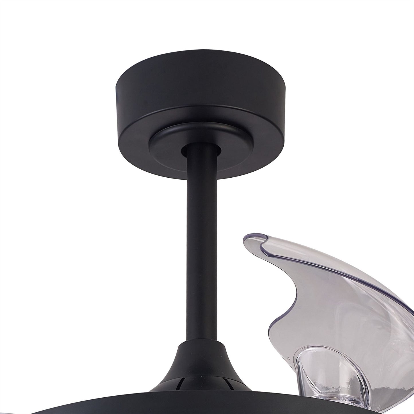 North 40W LED Dimmable White/RGB Ceiling Light With Built-In 28W DC Reversible Fan, Remote Control 3000-6500K, 2500lm, Black, 5yrs Warranty