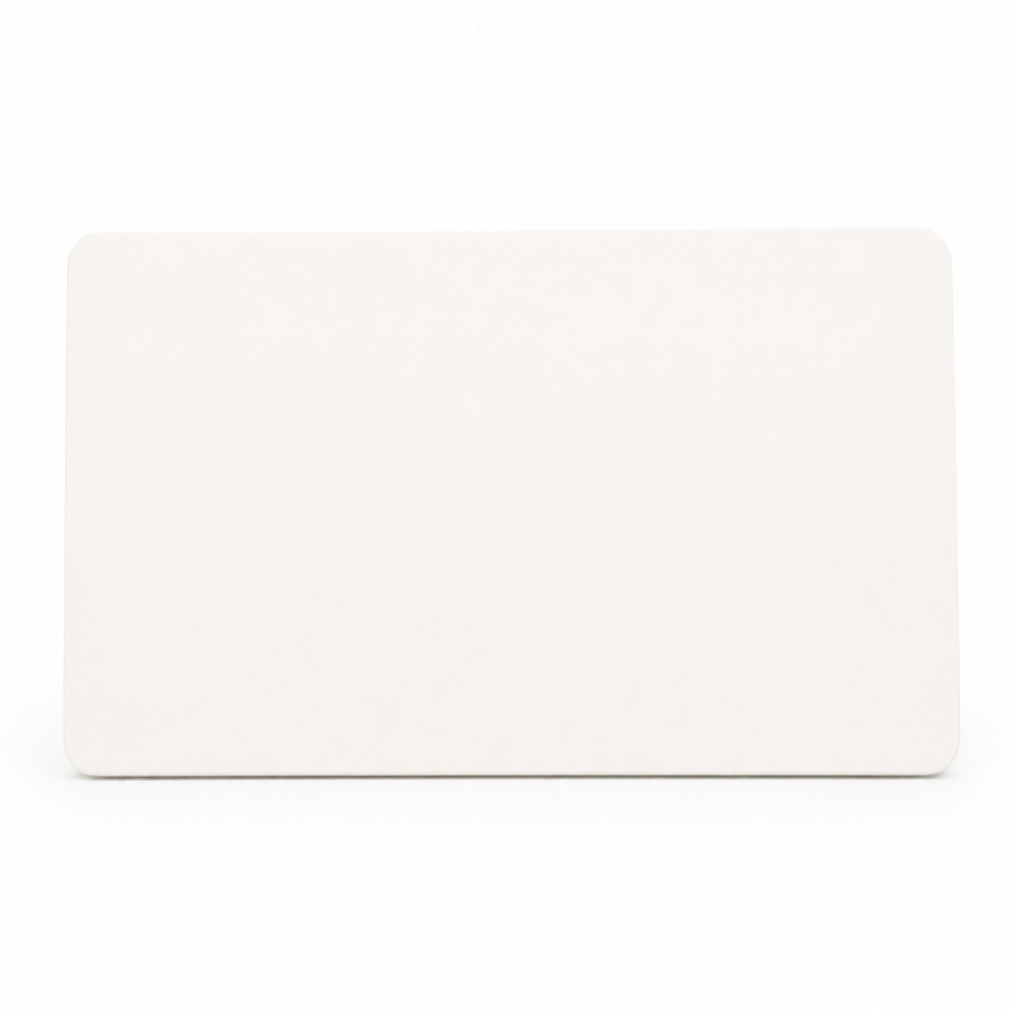Trendi 2 Gang Artistic Modern Glossy Tactile Double Blanking Plate in Matt White - ART-2BLKMWH