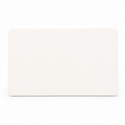 Trendi 2 Gang Artistic Modern Glossy Tactile Double Blanking Plate in Matt White - ART-2BLKMWH