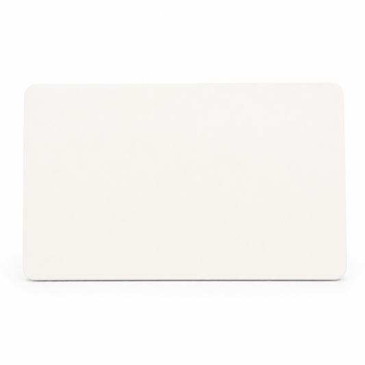 Trendi 2 Gang Artistic Modern Glossy Tactile Double Blanking Plate in Matt White - ART-2BLKMWH