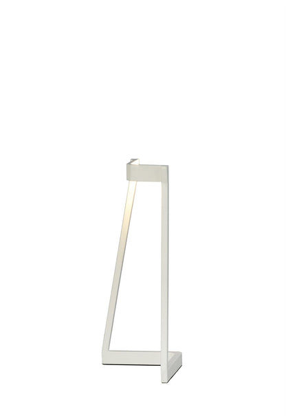 Mantra Minimal Table Lamp, 5W LED, 3000K, 375lm, White, 3yrs Warranty
