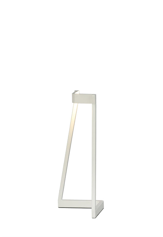 Mantra Minimal Table Lamp, 5W LED, 3000K, 375lm, White, 3yrs Warranty