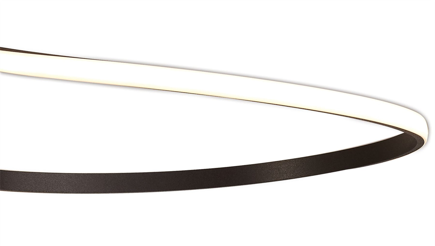 Mantra Nur XL M5806 Nur BR XL Rectangular Semi Ceiling 50W LED 2800K, 3900lm, Frosted Acrylic/Brown Oxide, 3yrs Warranty - M5806 Ceiling