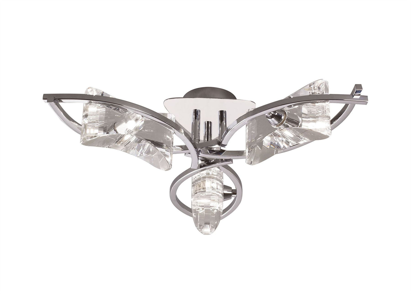Mantra M0891 Kromo Ceiling 3 Light G9, Polished Chrome