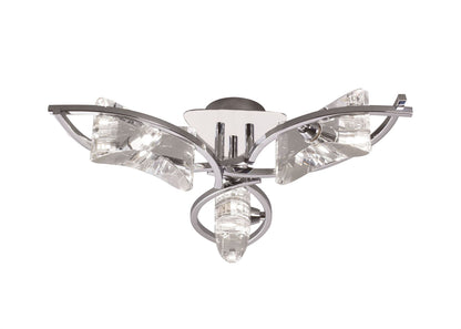 Mantra M0891 Kromo Ceiling 3 Light G9, Polished Chrome