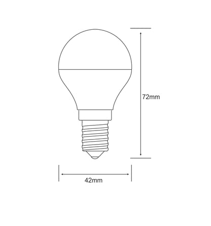 Luxram Kaleido LED Ball E14 Dimmable 3.5W Warm White 3000K, 250lm, Chrome Finish, 3yrs Warranty Crystal