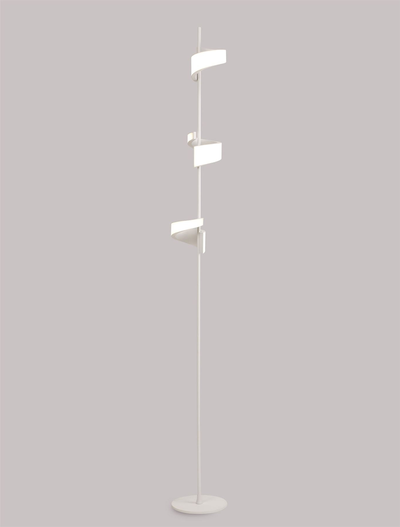 Mantra Tsunami 3 Light Floor Lamp, 36W LED, 3000K, 2700lm, Sand White, 3yrs Warranty