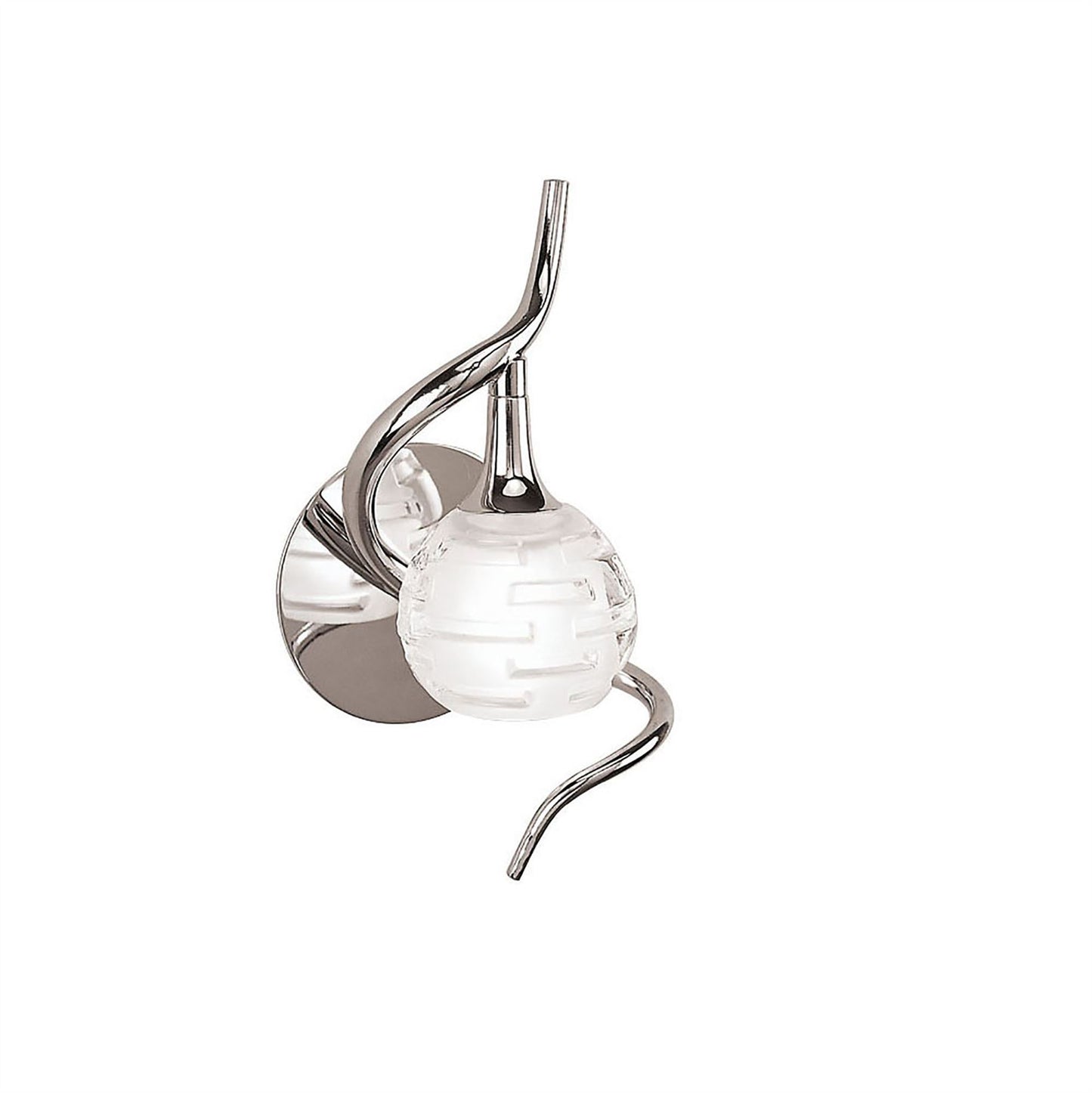 Mantra Dali Wall Light Switched 1 Light G9, Polished Chrome