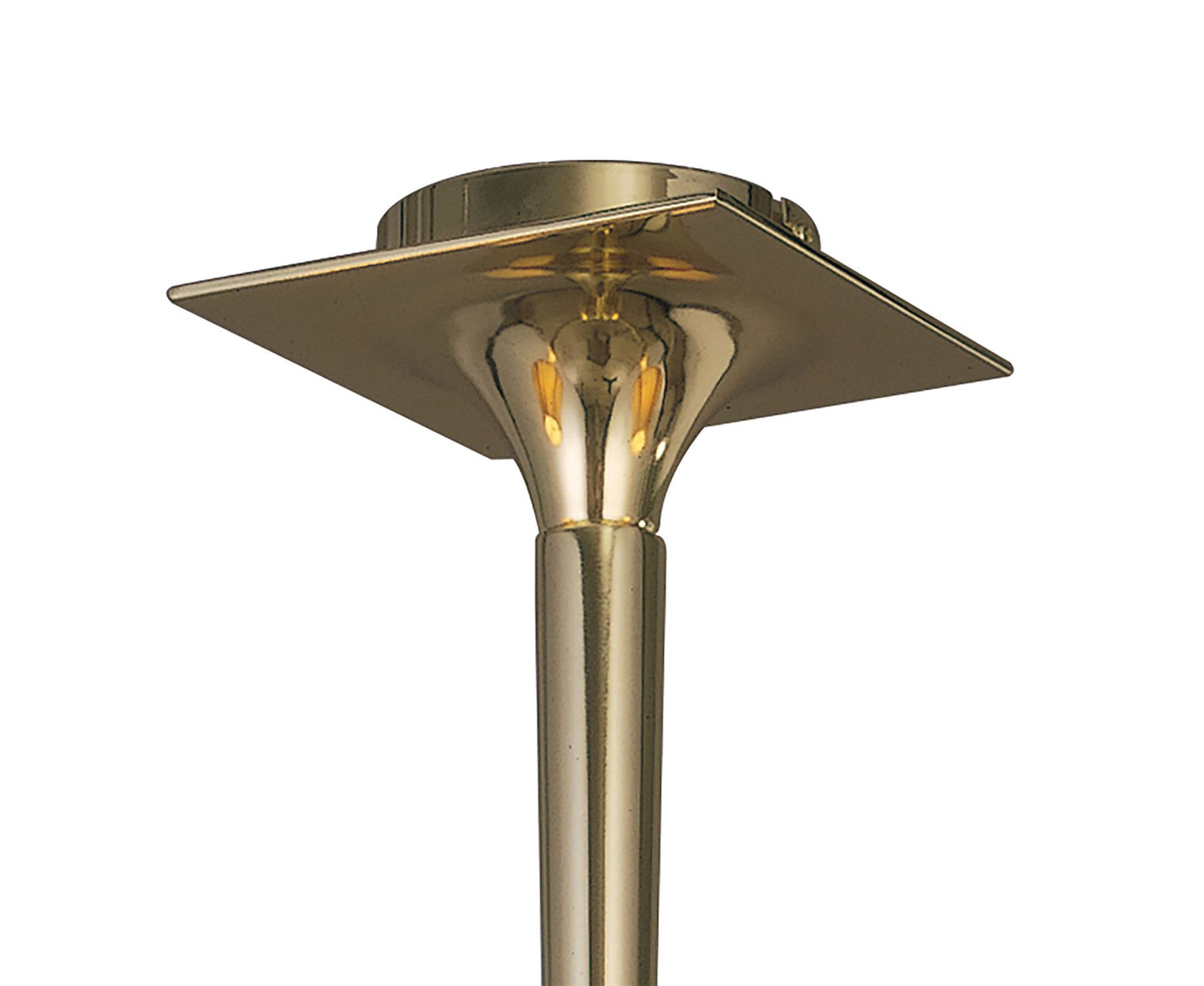 Mantra Siena 53cm Semi Flush Round 3 Light E14, Polished Brass with Amber Cream Shades and Clear Crystal