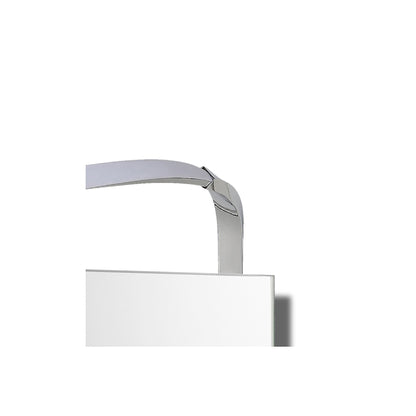 Mantra M5089 Sisley Wall Light 12W LED Big Wave IP44 4000K, 950lm, Silver/Frosted Acrylic/Polished Chrome, 3yrs Warranty