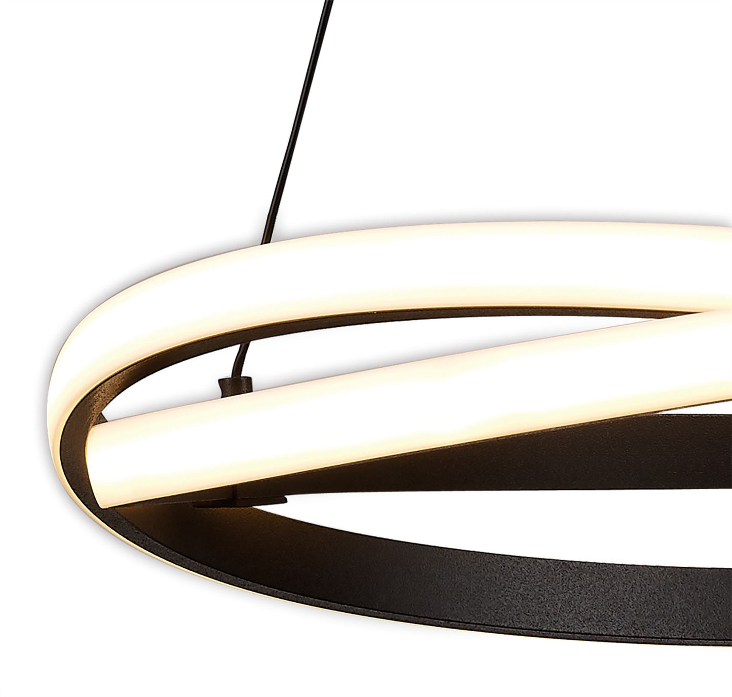 Mantra M5810 Infinity Brown Oxide Pendant 42W LED 2800K, 3400lm, Brown Oxide/White Acrylic, 3yrs Warranty