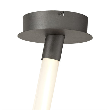 Mantra Armonia Semi Flush Medium Ribbons, Dimmable, 60W LED, 3000K, 4500lm, Titanium/Frosted Acrylic, 3yrs Warranty Ceiling