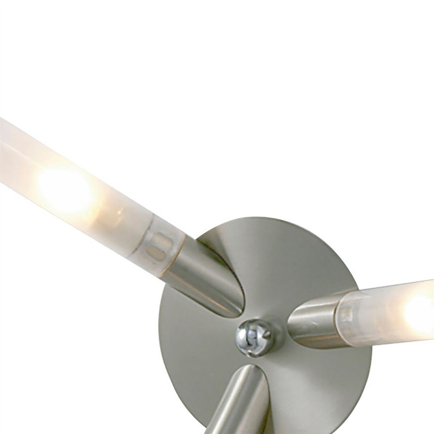 Diyas Sona 10cm  3 Light G9 Satin Chrome/Frosted Glass Ceiling Light Fitting