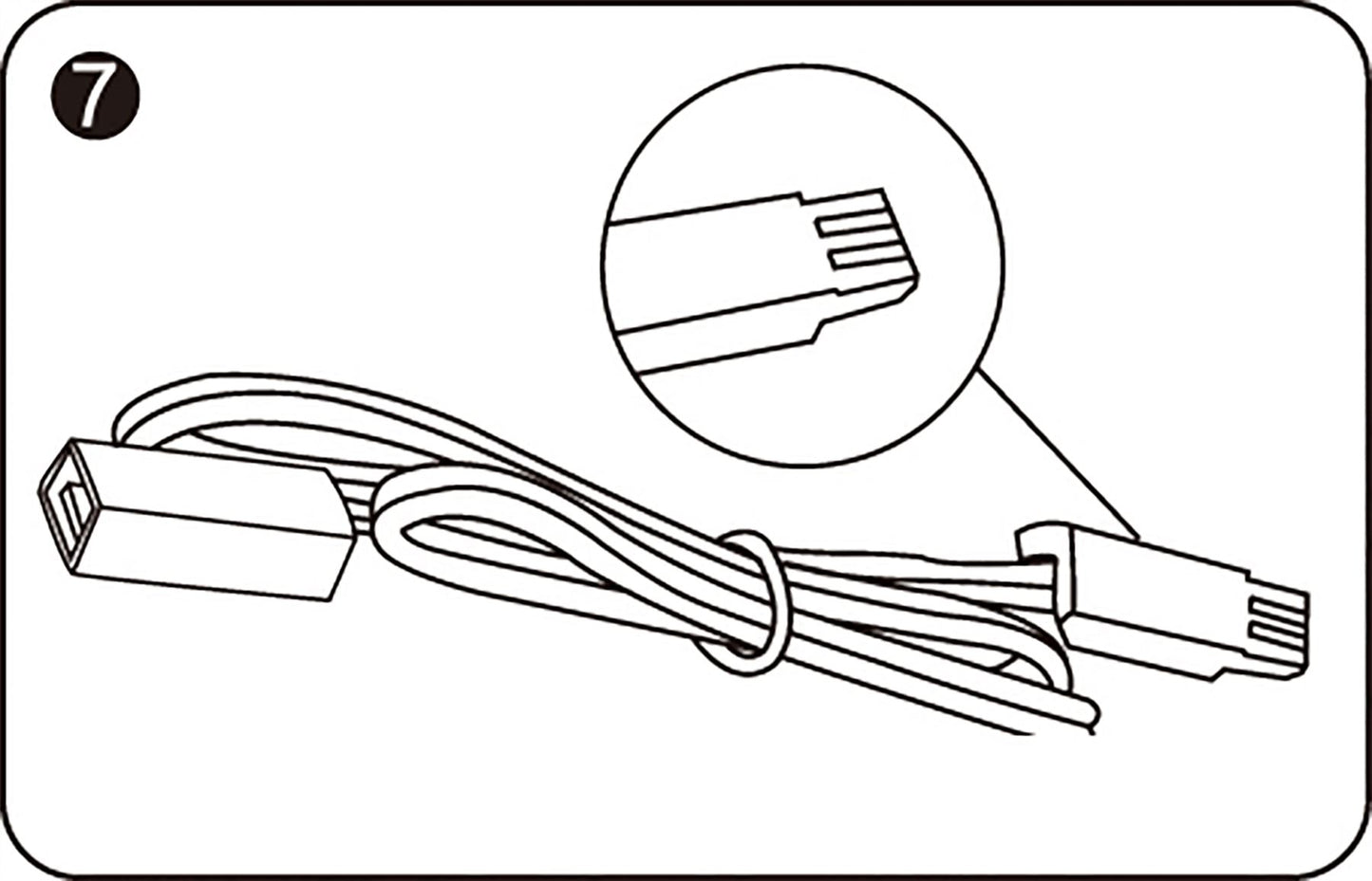 Techtouch Axis Connecting Cable Single Colour 30cm Strip
