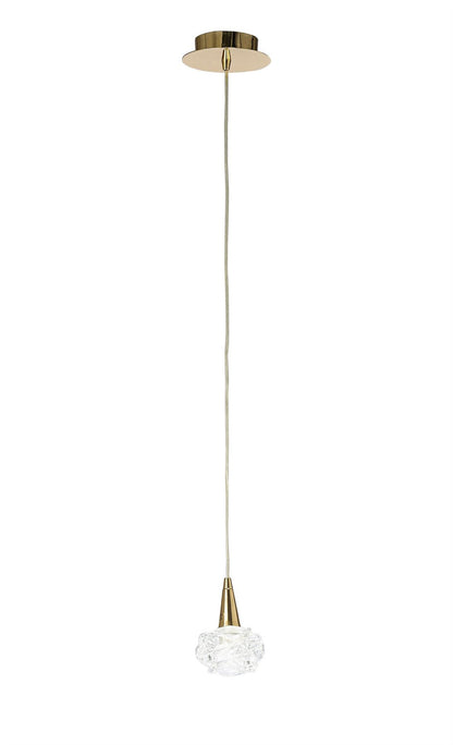Mantra Maremagnum 12cm Pendant 1 Light G9, French Gold