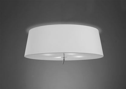 Mantra M1909 Ninette Ceiling 4 Light E27, Polished Chrome with Ivory White Shade