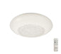 Mantra Fusion Fusion M6235 Opera Flush Ceiling Light 41cm Round, 24W LED, 3000-6500K Tuneable White, 1680lm, White, Remote Control, 3yrs Warranty