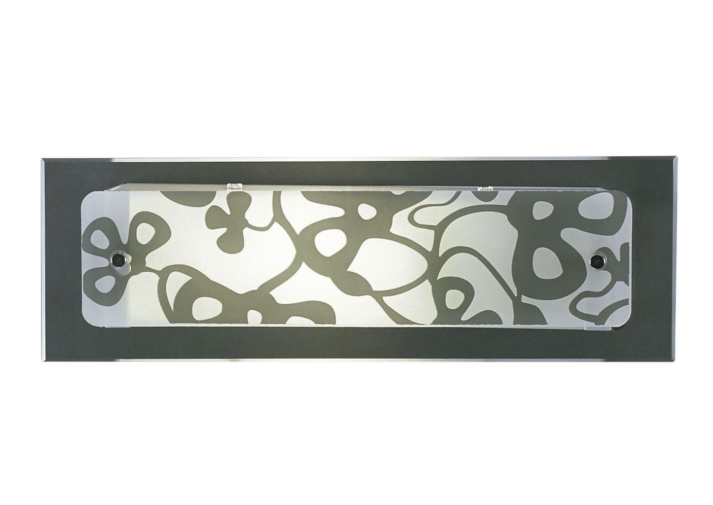 Mantra Euphoria Wall Light 1 Light L1/SGU10 Small Bar, Polished Chrome/Opal White Glass, CFL Lamps INCLUDED