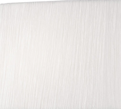 Mantra Lucca Crystal Table Lamp 2 Light E27 Small, Polished Chrome with White Shade & Clear Crystal