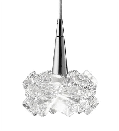 Mantra M3951 Artic Linear Pendant 3 Light G9 Line Small, Polished Chrome