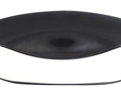 Mantra Pasion Oval Ceiling 4 Light E27, Gloss Black/White Acrylic/Polished Chrome, CFL Lamps INCLUDED