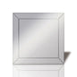 Diyas Home Nisa Detailed Mirror 60cm x 60cm Corner Cut (Can Only Be Shipped On A Pallet, Additional Charges May Apply.) Mirrors