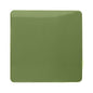 Trendi Artistic Modern Glossy Tactile Single Blanking Plate Moss Green