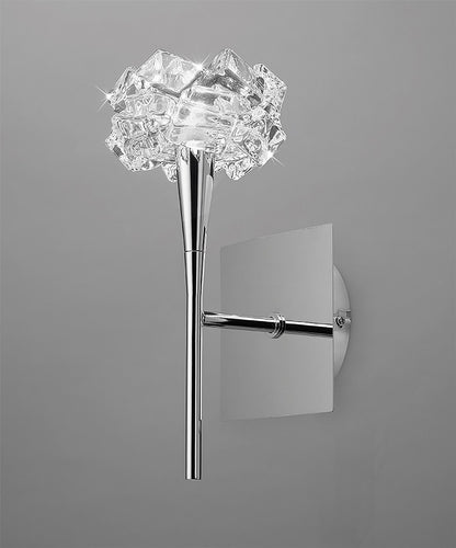 Mantra Artic Wall Light Switched 1 Light G9, Polished Chrome