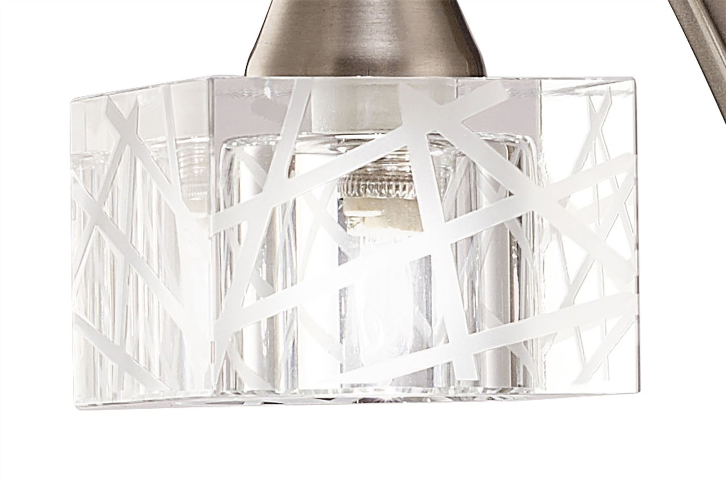 Mantra Zen Table Lamp 1 Light G9, Satin Nickel