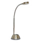 Mantra Fusion Tobias Table Lamp 1 Light 3W LED 3000K, 300lm, Satin Nickel/Frosted Acrylic/Polished Chrome, 3yrs Warranty