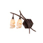 Mantra (0017 005) Gaudi Wall Light Left Switched 2 Light G9, Brown/Black Oxide