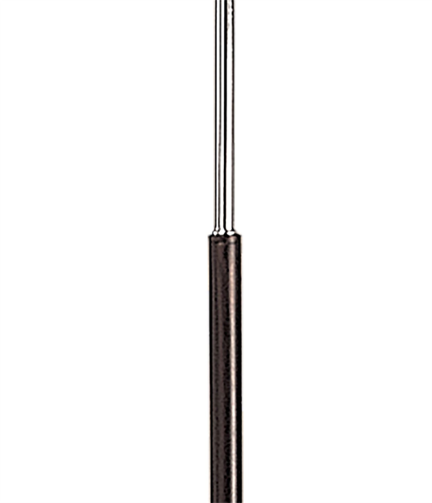 Mantra Zira Floor Lamp 2 Light G9, Polished Chrome/Frosted White Glass/Wenge, NOT LED/CFL Compatible