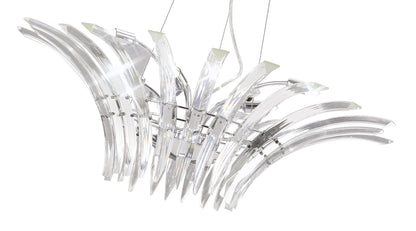 Diyas Sinclair  9 Light G9 Polished Chrome Ceiling Pendant Light Fitting