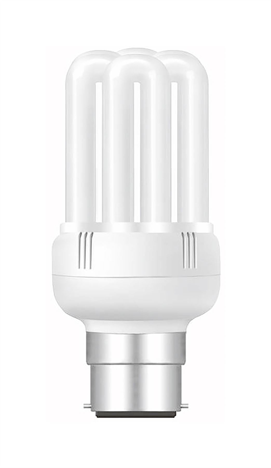 Luxram Super Mini 6U Supermini 6U B22 2700K 20W Compact Fluorescent Compact