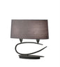Mantra M3683 Lua Table Lamp 2 Light E27, Ash Grey with Ash Grey Shades