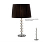 Diyas Elenor Crystal Table Lamp WITHOUT SHADE 1 Light E27 Silver Finish