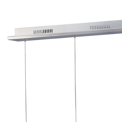 Diyas Galaxy Linear  3 Drop LED 4000K 3 X 3W Polished Chrome, Crystal Ceiling Pendant Light Fitting