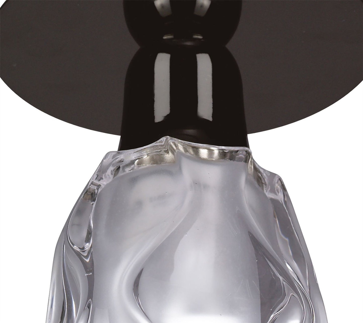 Mantra Amel 12cm Ceiling 1 Light L1/SGU10, Black Chrome, CFL Lamps INCLUDED