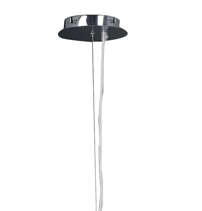 Mantra M3740 Phantom Pendant 1 Light E27, Gloss White/Frosted White Glass/Polished Chrome