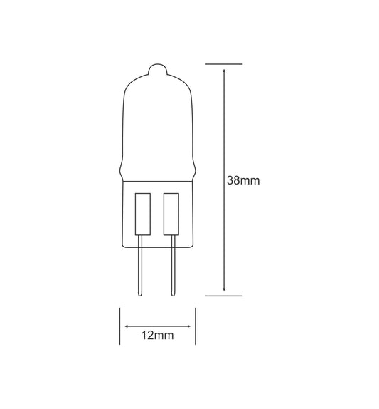 Luxram Halogen Bi-Pin Supreme Frosted 12V 35W GY6.35 Halogen