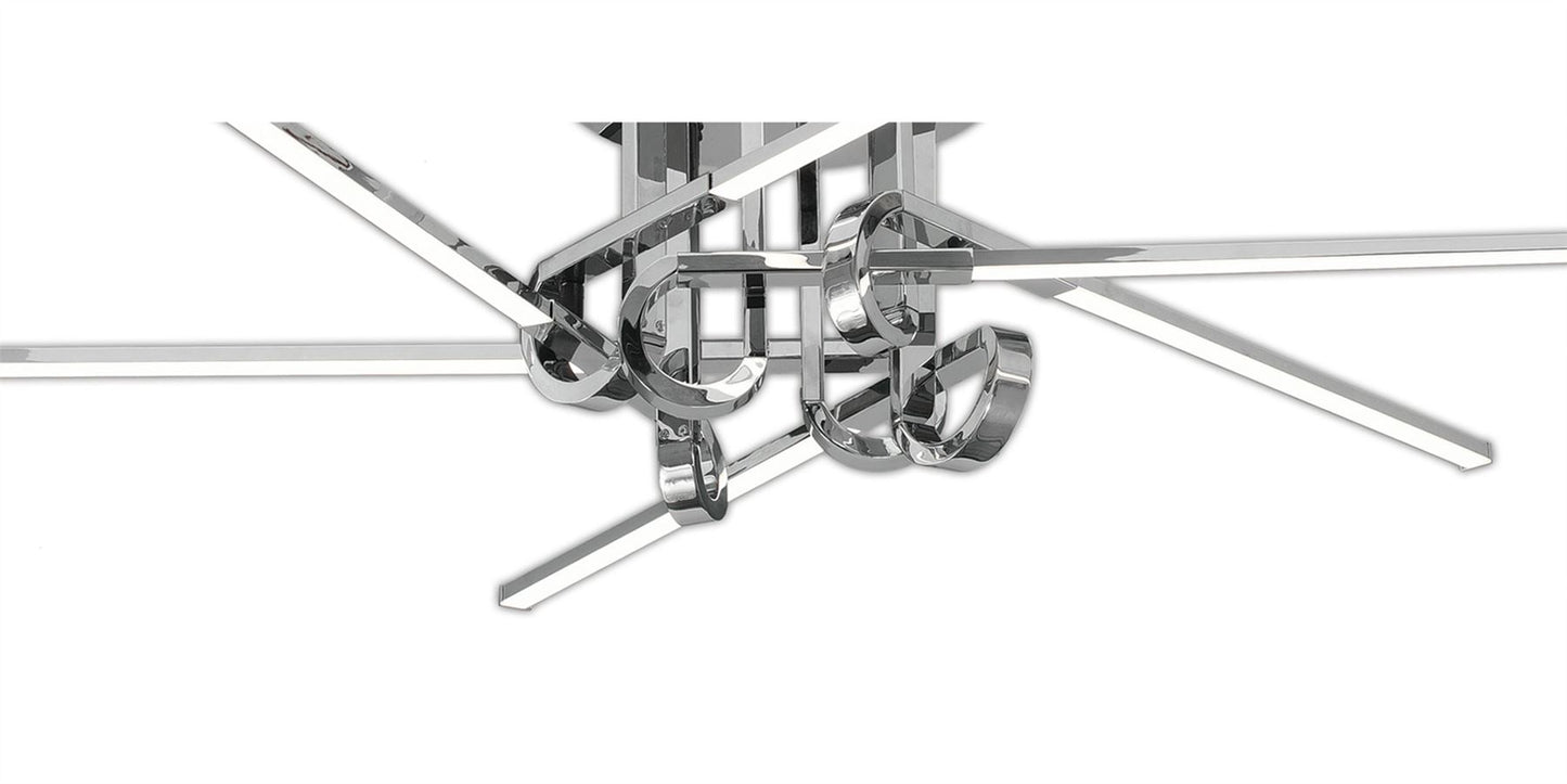 Mantra M6126 Cinto Ceiling 42W LED, 3000K, 3360lm, Polished Chrome, 3yrs Warranty - M6126 Ceiling