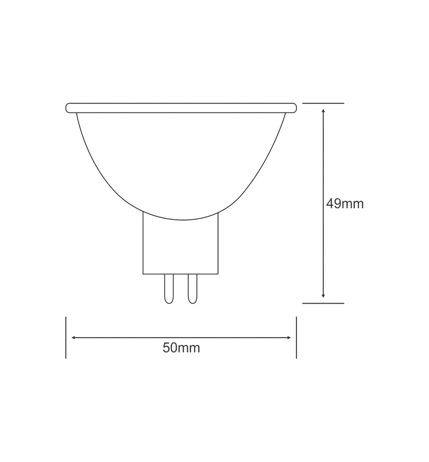 Luxram Multi-LED MR16 GU5.3 0.7W Red (10/5) LED