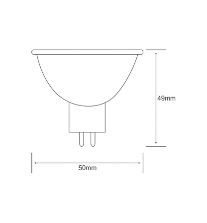 Luxram Multi-LED MR16 GU5.3 0.7W Red (10/5) LED