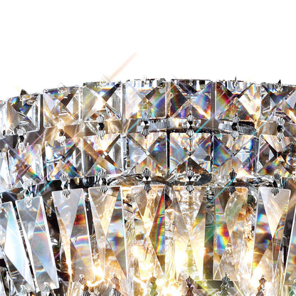 Diyas Georgina 25cm Flush  3 Light G9 Polished Chrome/Crystal Ceiling Light Fitting