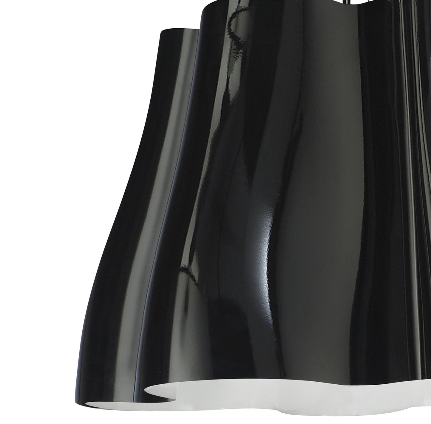 Mantra M3721 Miss Pendant 3 Light E27, Gloss Black/Polished Chrome