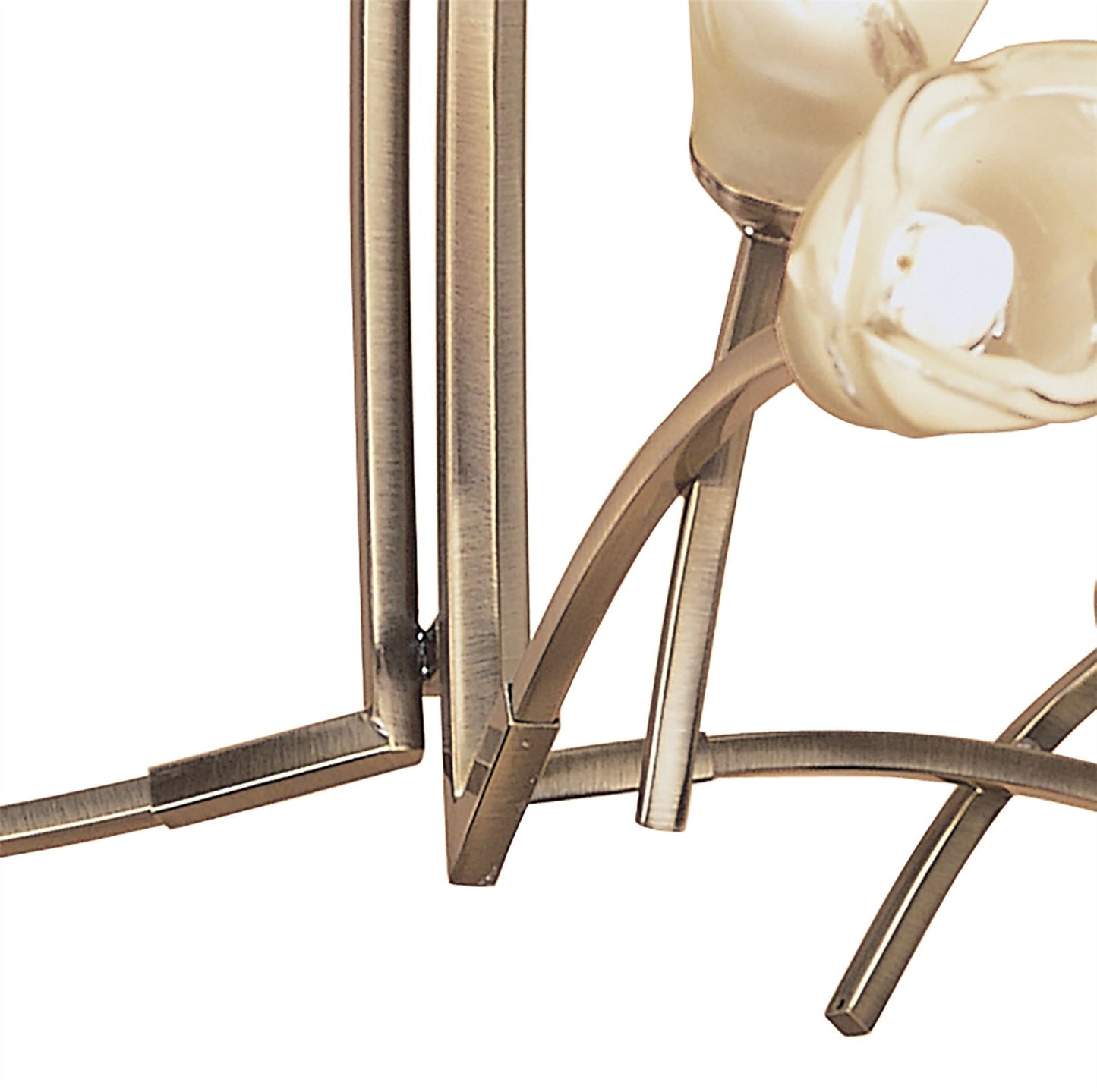 Mantra Pietra 70cm Pendant 3 Arm 6 Light G9, Antique Brass